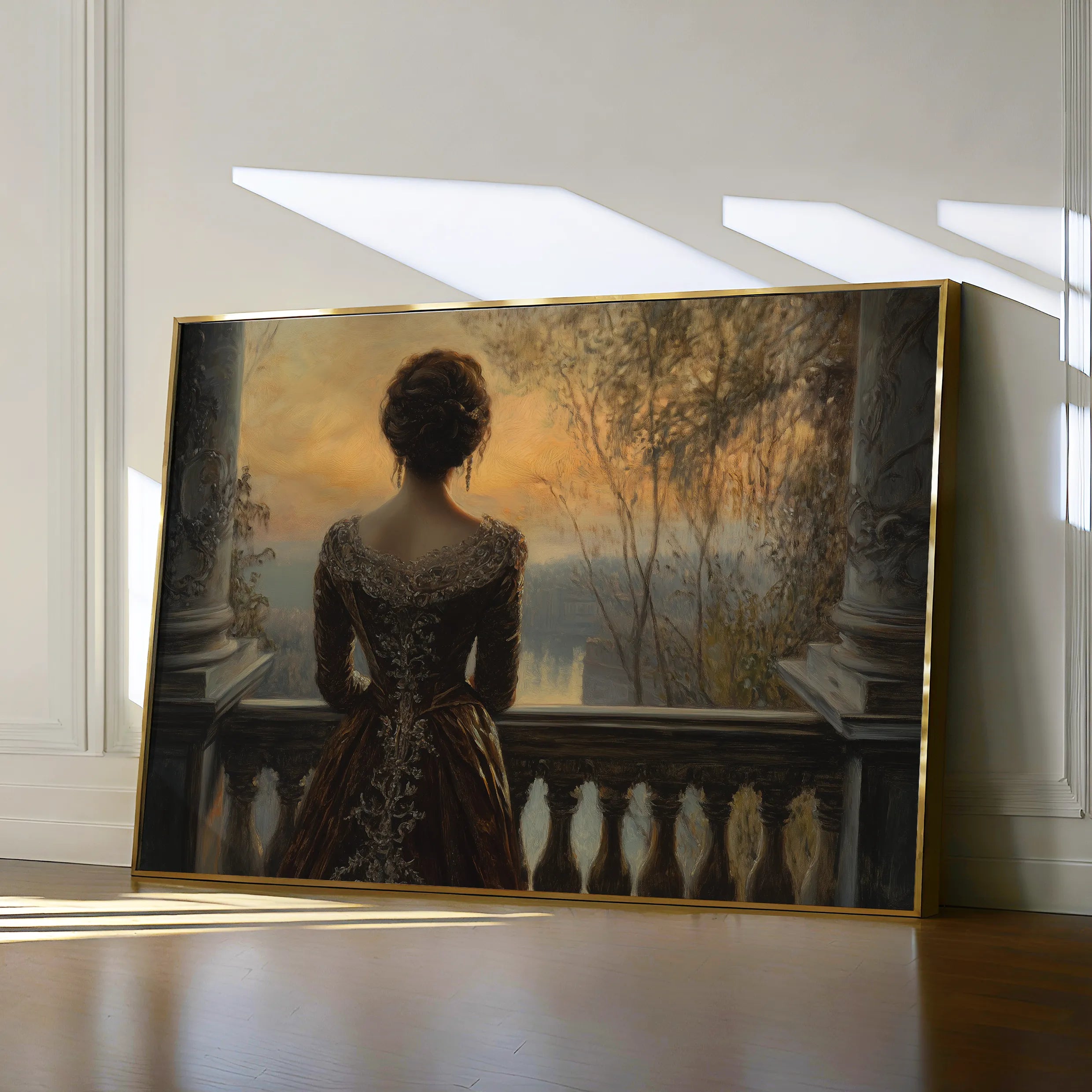 Classic 044 Canvas Art 18" x 24" / 45 x 60 cm / Black
