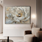 Floral 044 Canvas Art 18" x 24" / 45 x 60 cm / Black