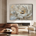 Floral 044 Canvas Art 18" x 24" / 45 x 60 cm / Black
