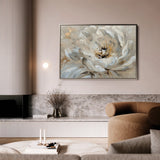 Floral 044 Canvas Art 18" x 24" / 45 x 60 cm / Black