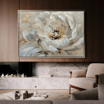 Floral 044 Canvas Art 60 x 40 cm / Black