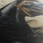 Horses 044 Canvas Art 18" x 24" / 45 x 60 cm / Black