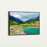 Landscape 044 Canvas Art 18" x 24" / 45 x 60 cm / Black