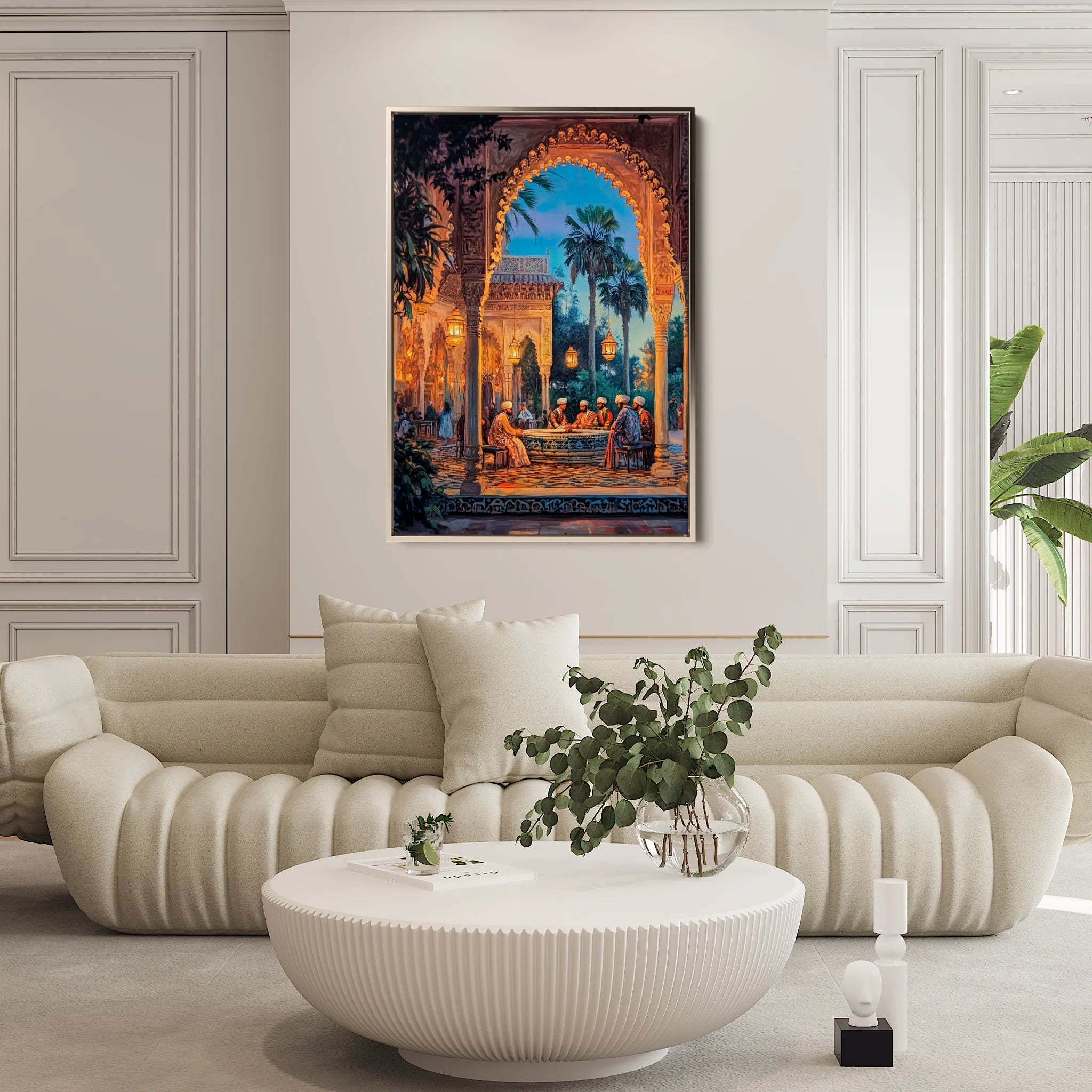 Orientalist 044 Canvas Art 18" x 24" / 45 x 60 cm / Black
