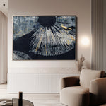 Abstract 045 Canvas Art 18" x 24" / 45 x 60 cm / Black