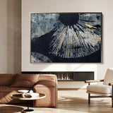 Abstract 045 Canvas Art 18" x 24" / 45 x 60 cm / Black