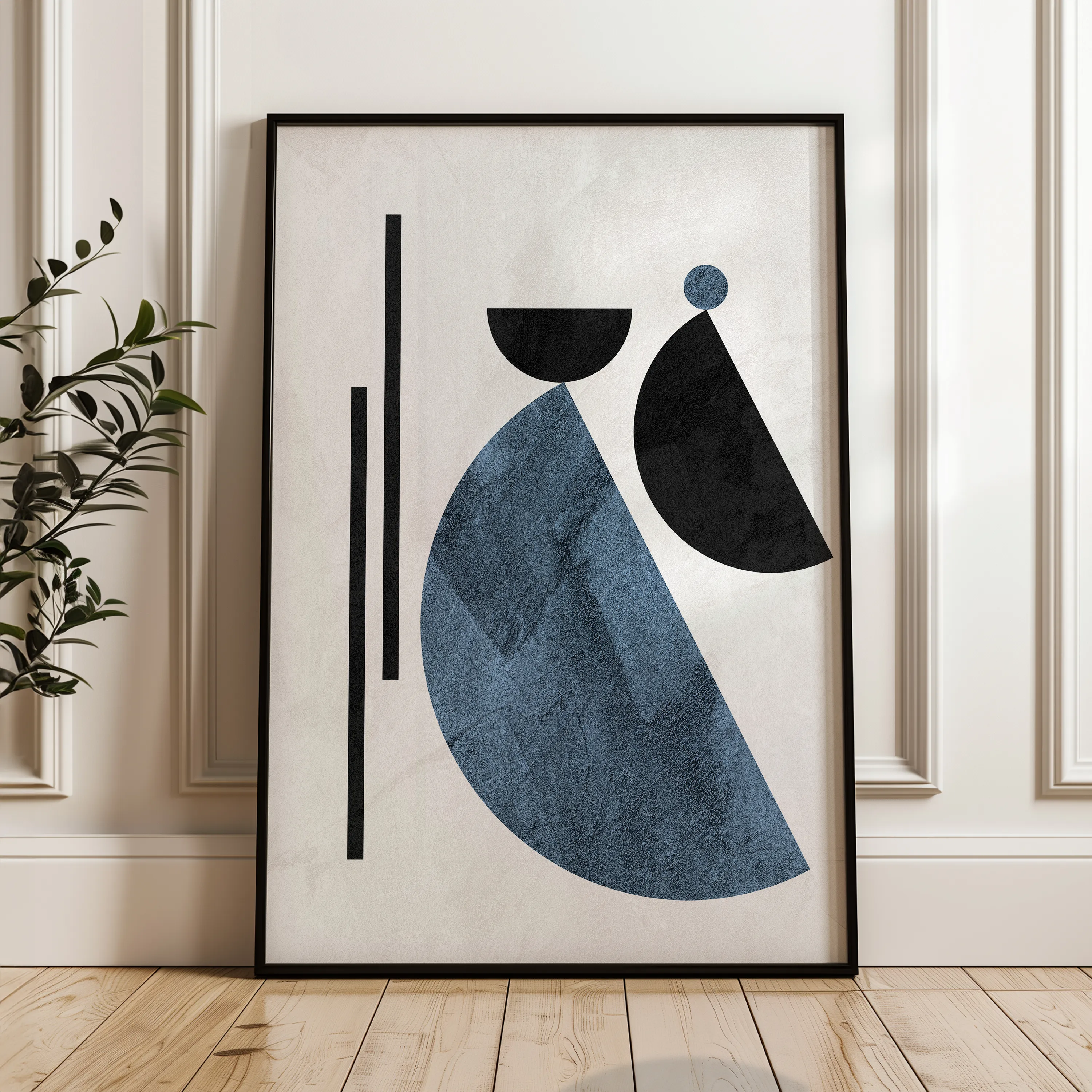 Boho 045 Canvas Art 18" x 24" / 45 x 60 cm / Black