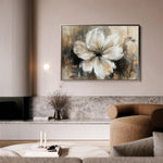 Floral 045 Canvas Art 18" x 24" / 45 x 60 cm / Black