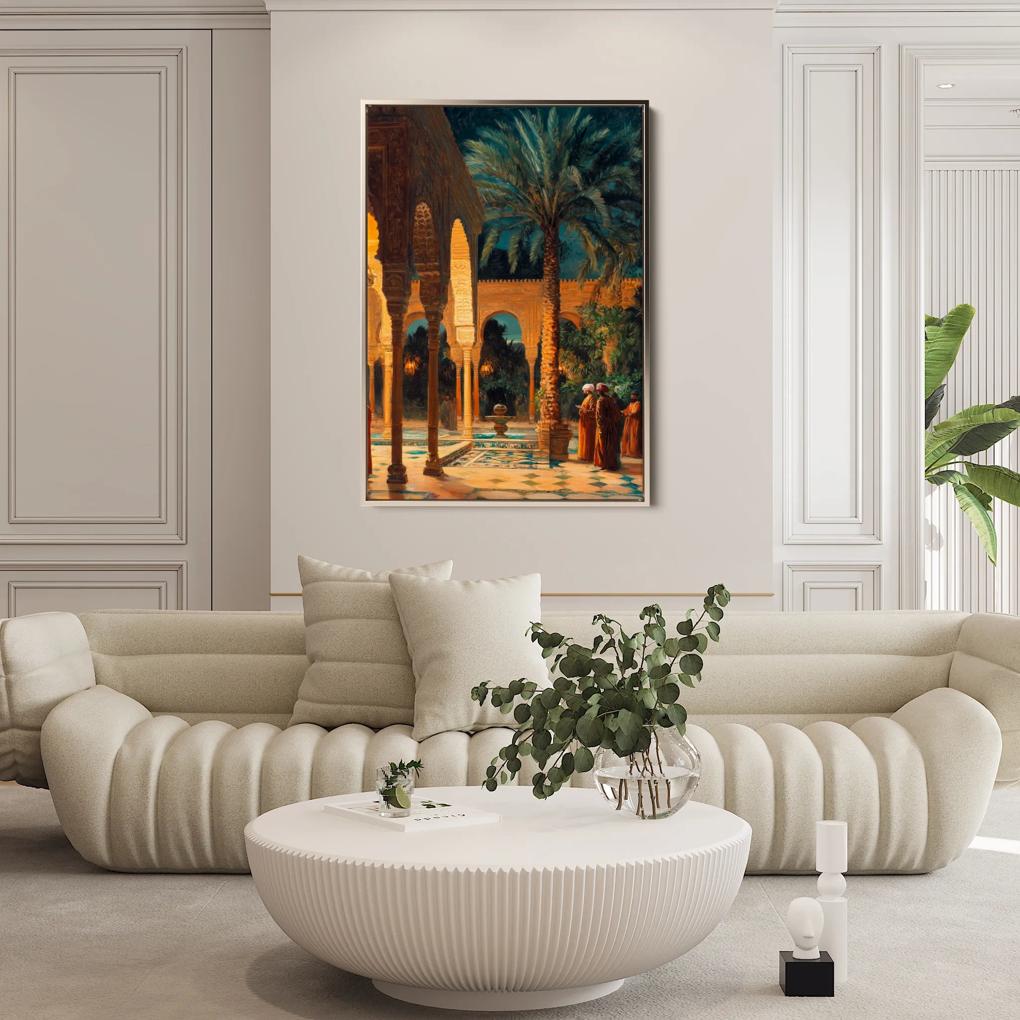 Orientalist 045 Canvas Art 18" x 24" / 45 x 60 cm / Black