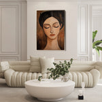 Portrait 045 Canvas Art 18" x 24" / 45 x 60 cm / Black