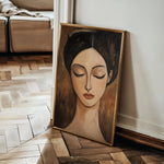 Portrait 045 Canvas Art 18" x 24" / 45 x 60 cm / Black