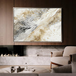 Abstract 046 Canvas Art 18" x 24" / 45 x 60 cm / Black
