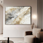 Abstract 046 Canvas Art 18" x 24" / 45 x 60 cm / Black