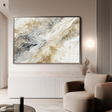 Abstract 046 Canvas Art 18" x 24" / 45 x 60 cm / Black