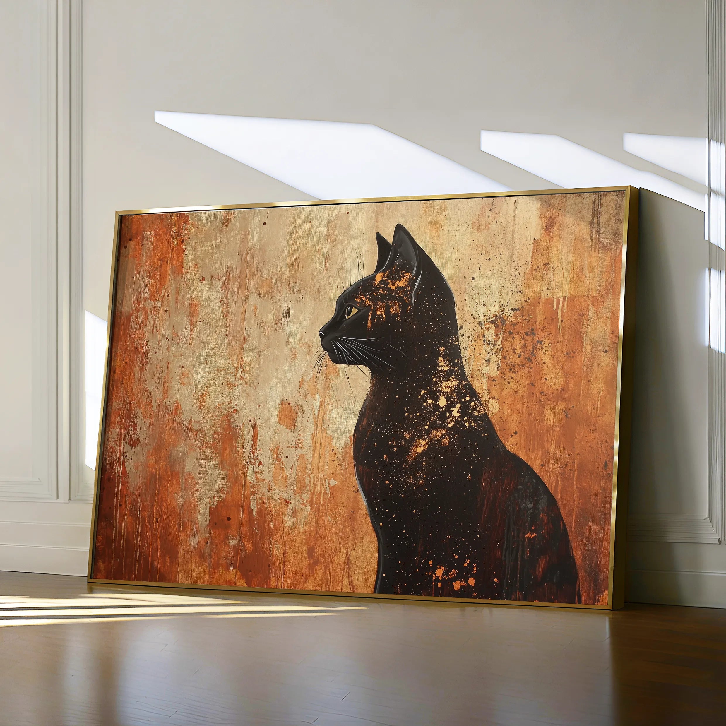 Animals 046 Canvas Art 18" x 24" / 45 x 60 cm / Black