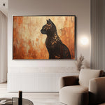 Animals 046 Canvas Art 18" x 24" / 45 x 60 cm / Black