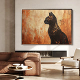 Animals 046 Canvas Art 18" x 24" / 45 x 60 cm / Black