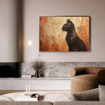 Animals 046 Canvas Art 18" x 24" / 45 x 60 cm / Black