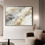 Abstract 046 Canvas Art 60 x 40 cm / Black