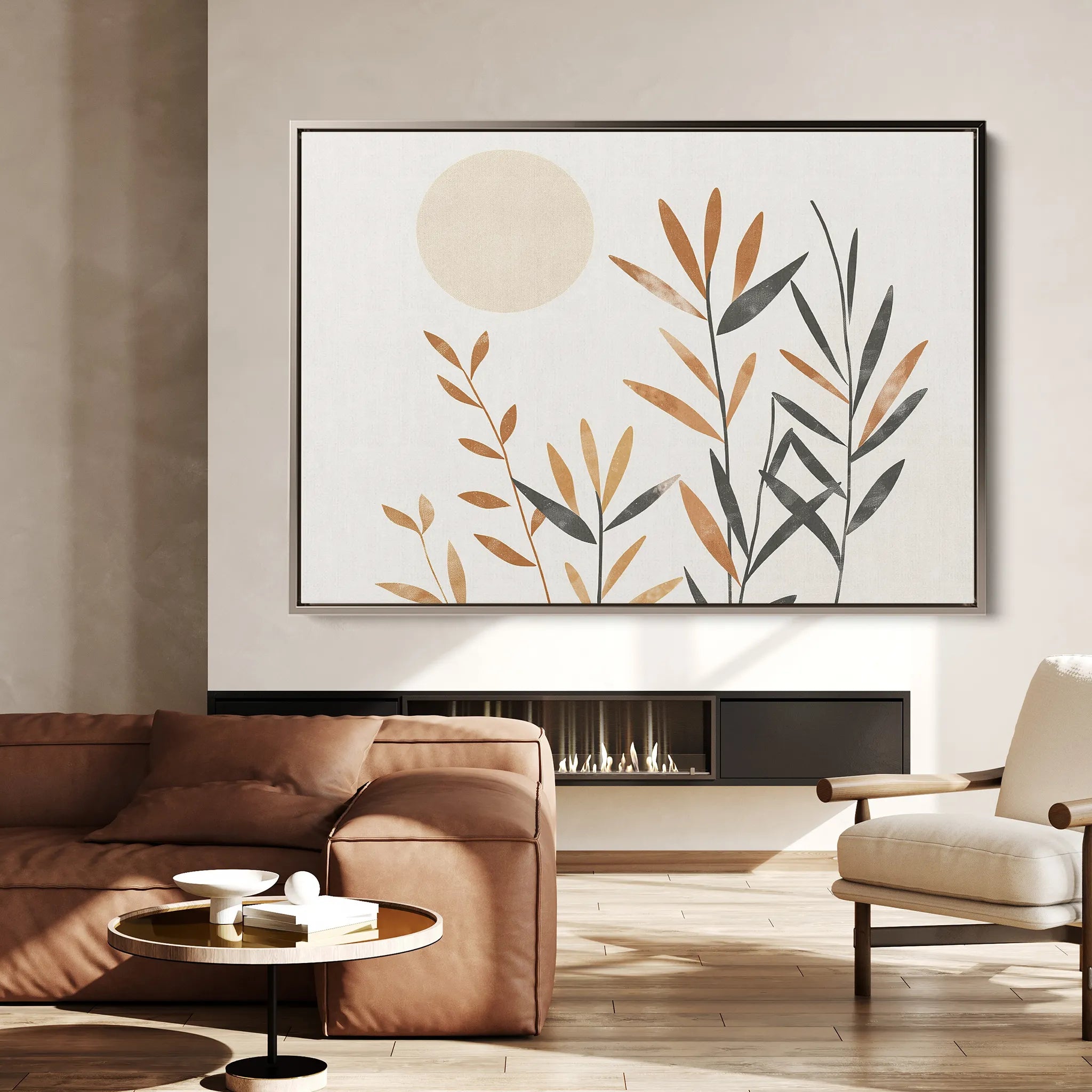 Boho 046 Canvas Art 18" x 24" / 45 x 60 cm / Black