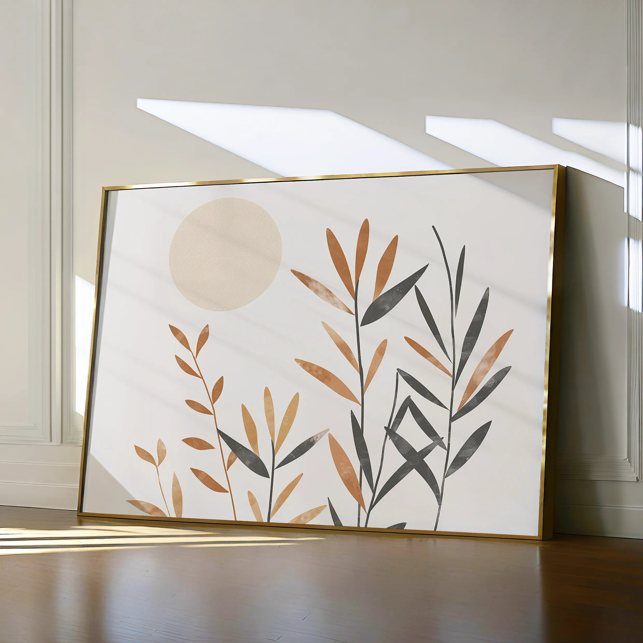 Boho 046 Canvas Art 18" x 24" / 45 x 60 cm / Black