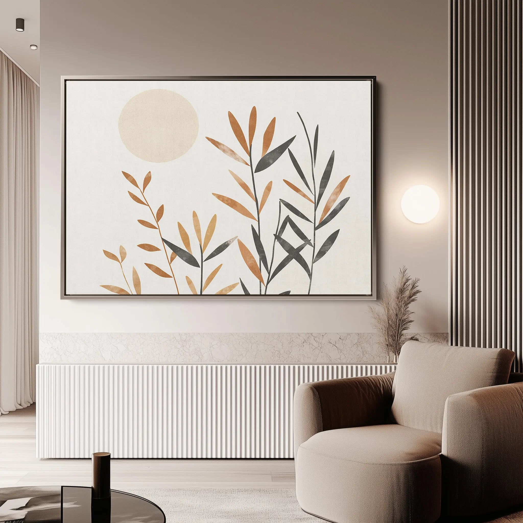 Boho 046 Canvas Art 18" x 24" / 45 x 60 cm / Black
