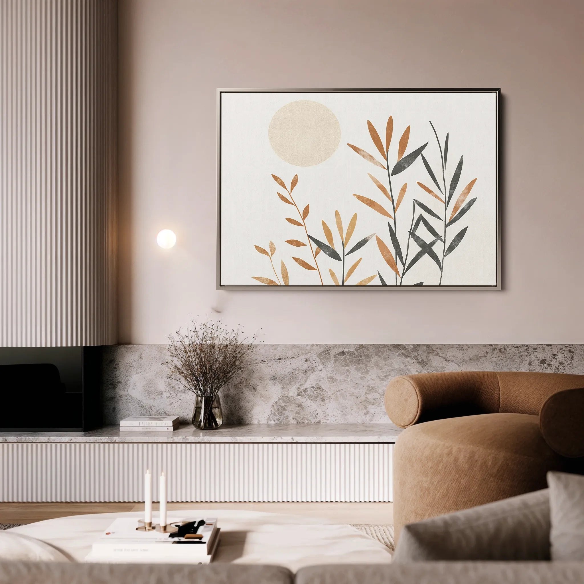 Boho 046 Canvas Art 18" x 24" / 45 x 60 cm / Black