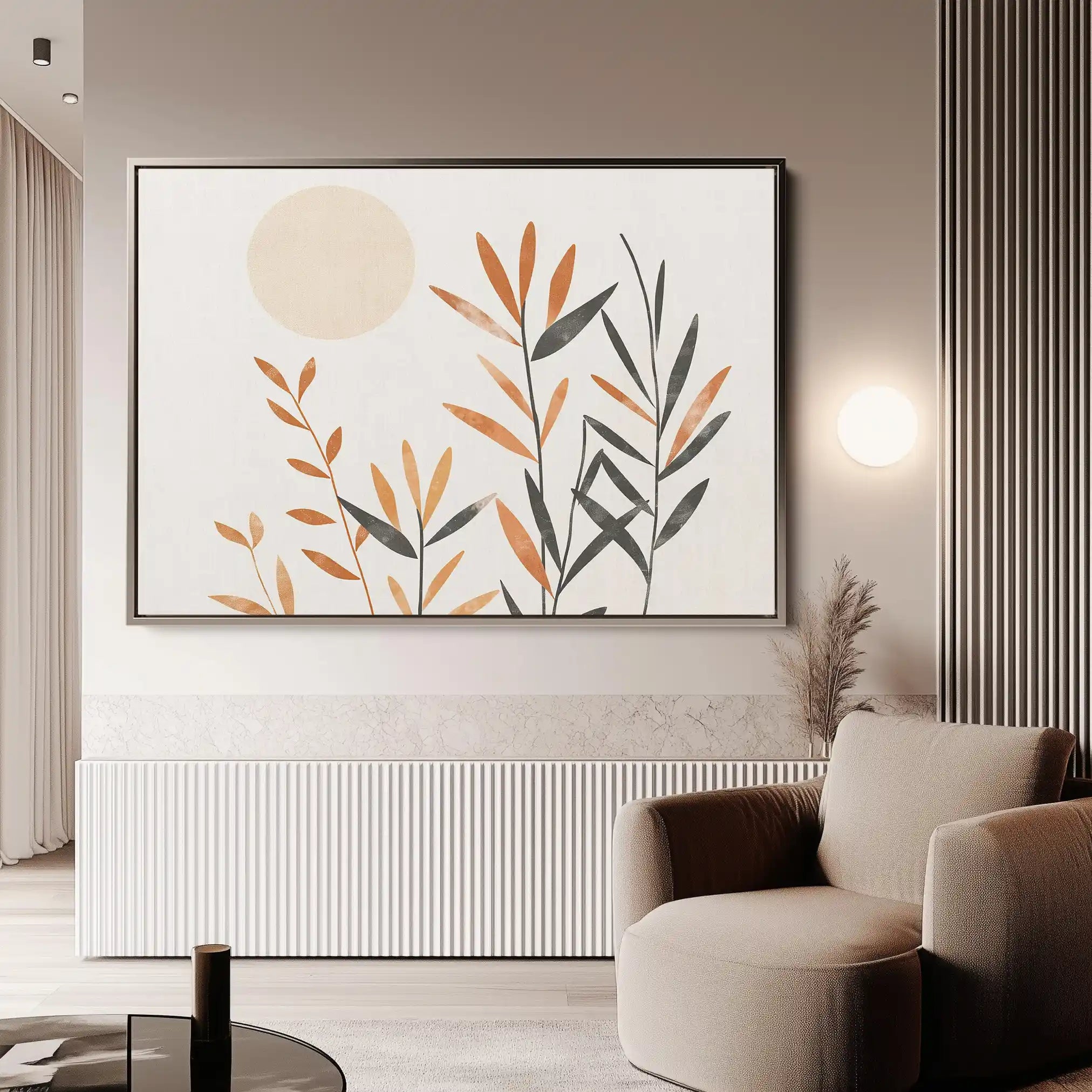 Boho 046 Canvas Art 60 x 40 cm / Black