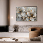 Floral 046 Canvas Art 18" x 24" / 45 x 60 cm / Black