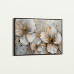 Floral 046 Canvas Art 18" x 24" / 45 x 60 cm / Black