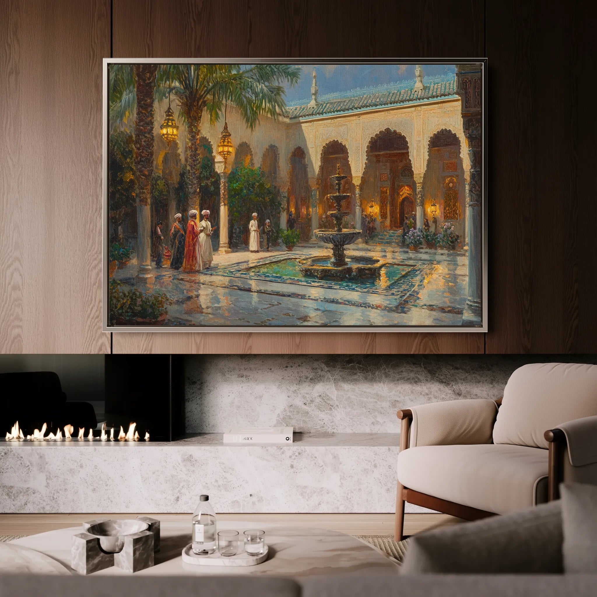 Orientalist 046 Canvas Art 18" x 24" / 45 x 60 cm / Black