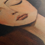 Portrait 046 Canvas Art 18" x 24" / 45 x 60 cm / Black