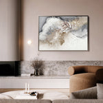 Abstract 047 Canvas Art 18" x 24" / 45 x 60 cm / Black