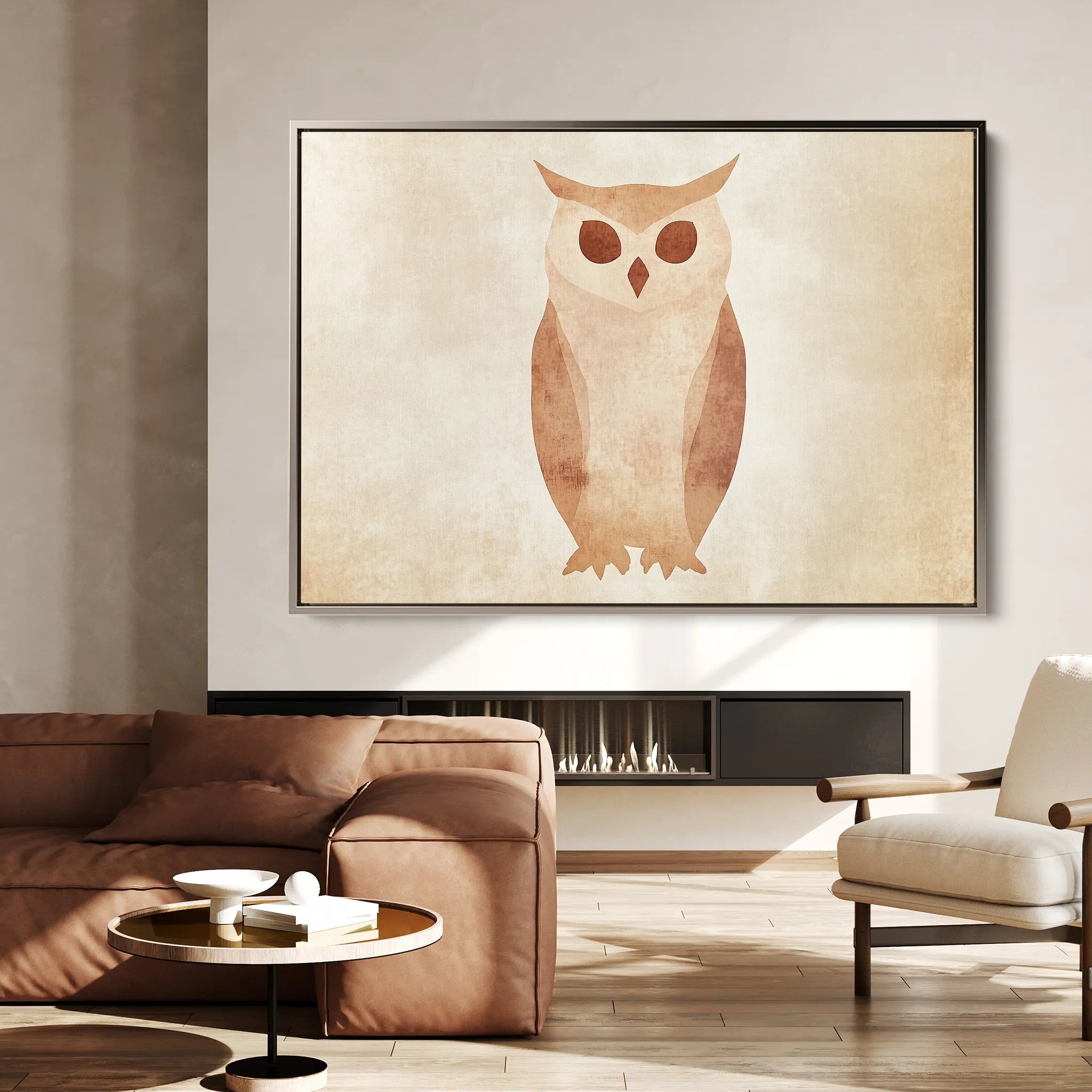 Animals 047 Canvas Art 18" x 24" / 45 x 60 cm / Black