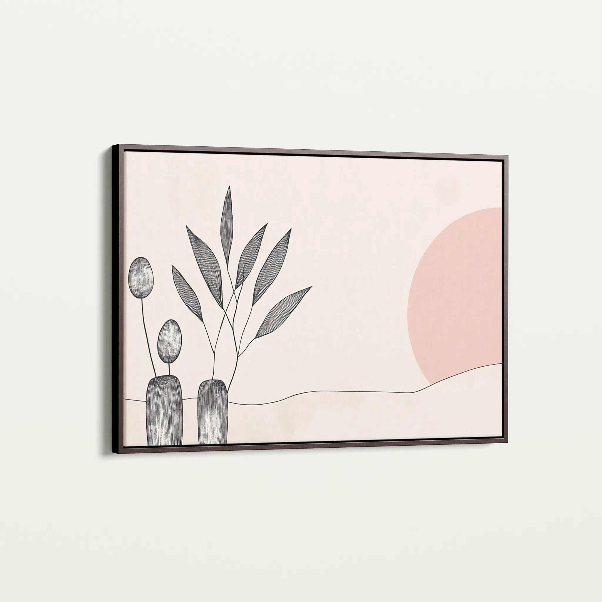 Boho 047 Canvas Art 18" x 24" / 45 x 60 cm / Black
