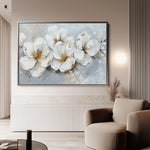 Floral 047 Canvas Art 18" x 24" / 45 x 60 cm / Black