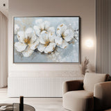 Floral 047 Canvas Art 18" x 24" / 45 x 60 cm / Black