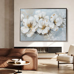 Floral 047 Canvas Art 18" x 24" / 45 x 60 cm / Black