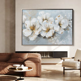 Floral 047 Canvas Art 18" x 24" / 45 x 60 cm / Black