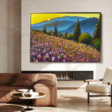 Landscape 047 Canvas Art 18" x 24" / 45 x 60 cm / Black