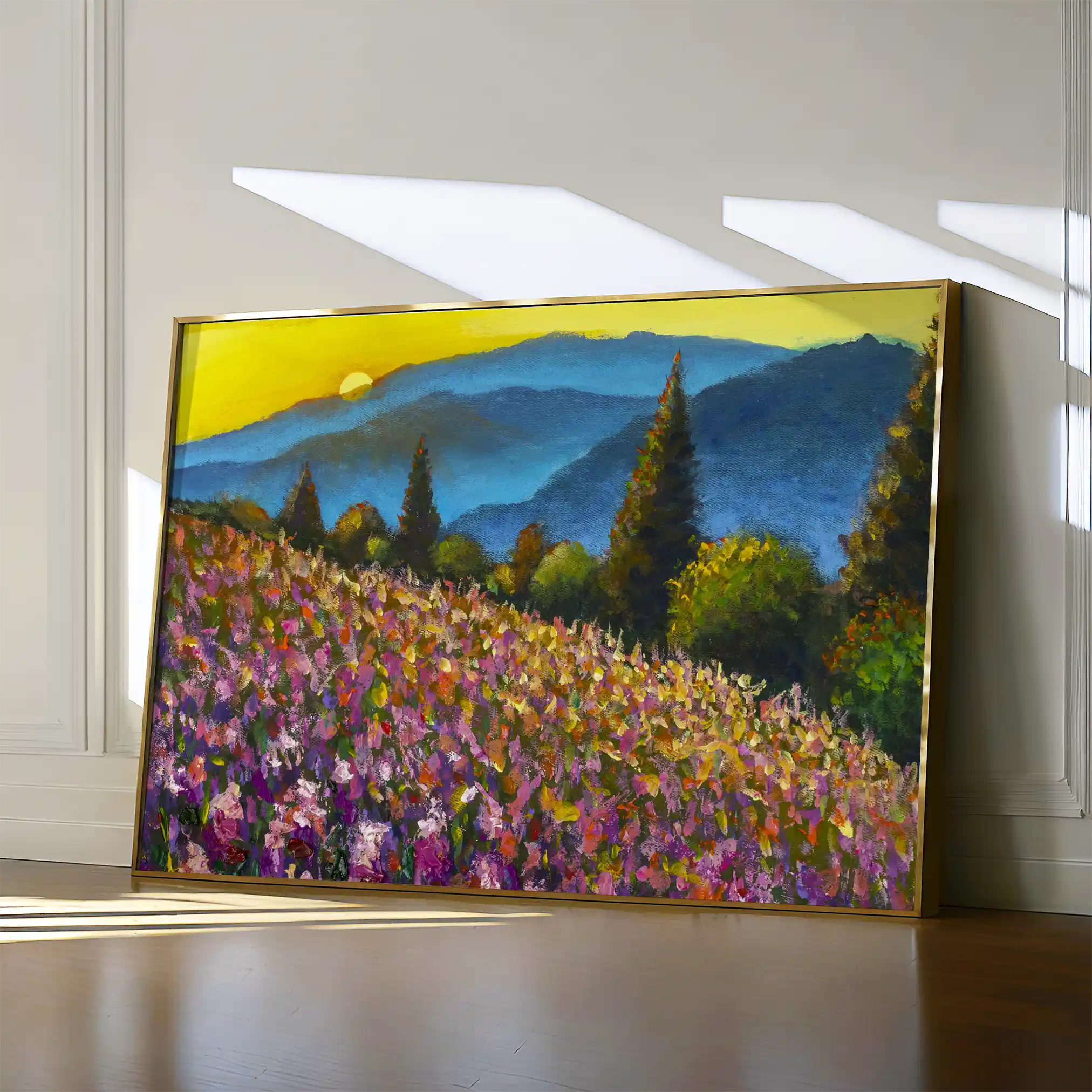 Landscape 047 Canvas Art 60 x 40 cm / Black