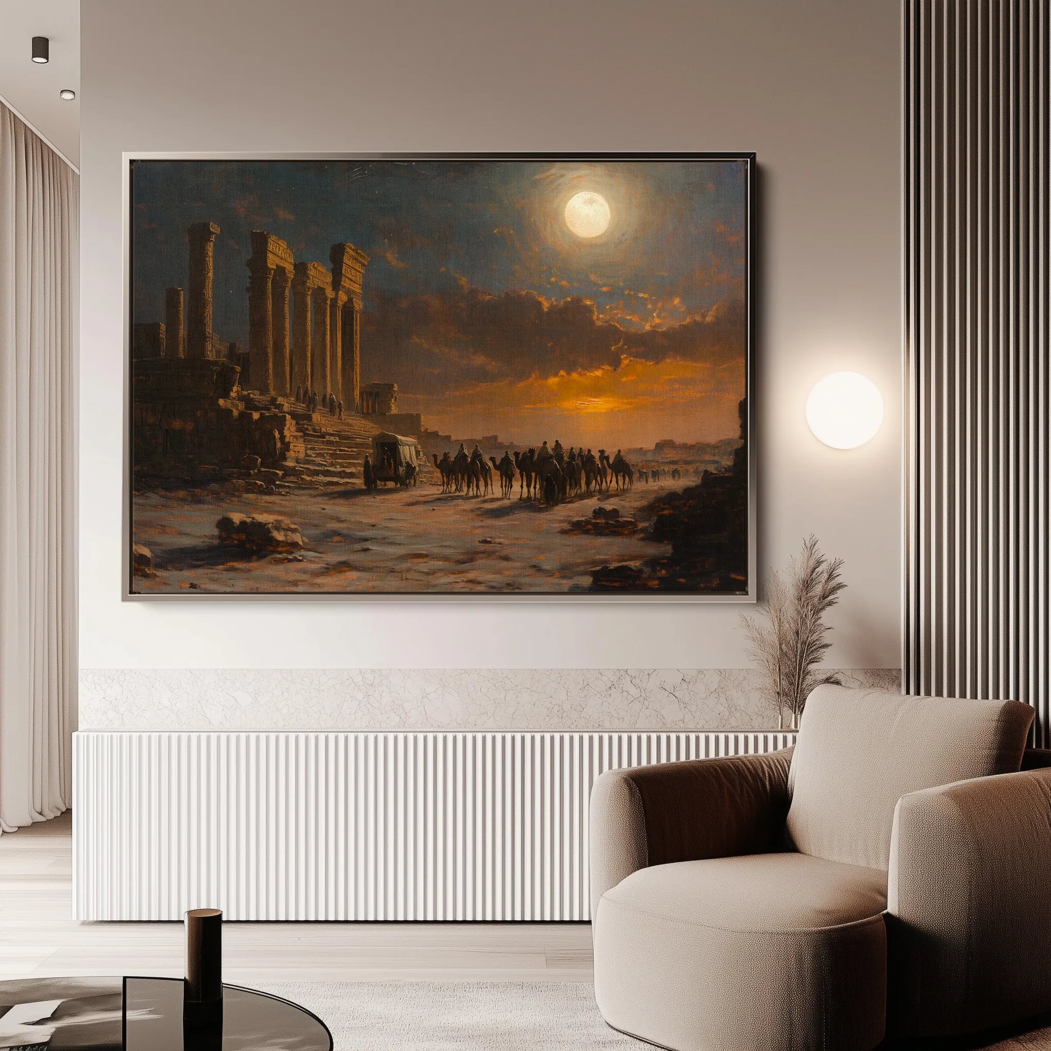 Orientalist 047 Canvas Art 18" x 24" / 45 x 60 cm / Black