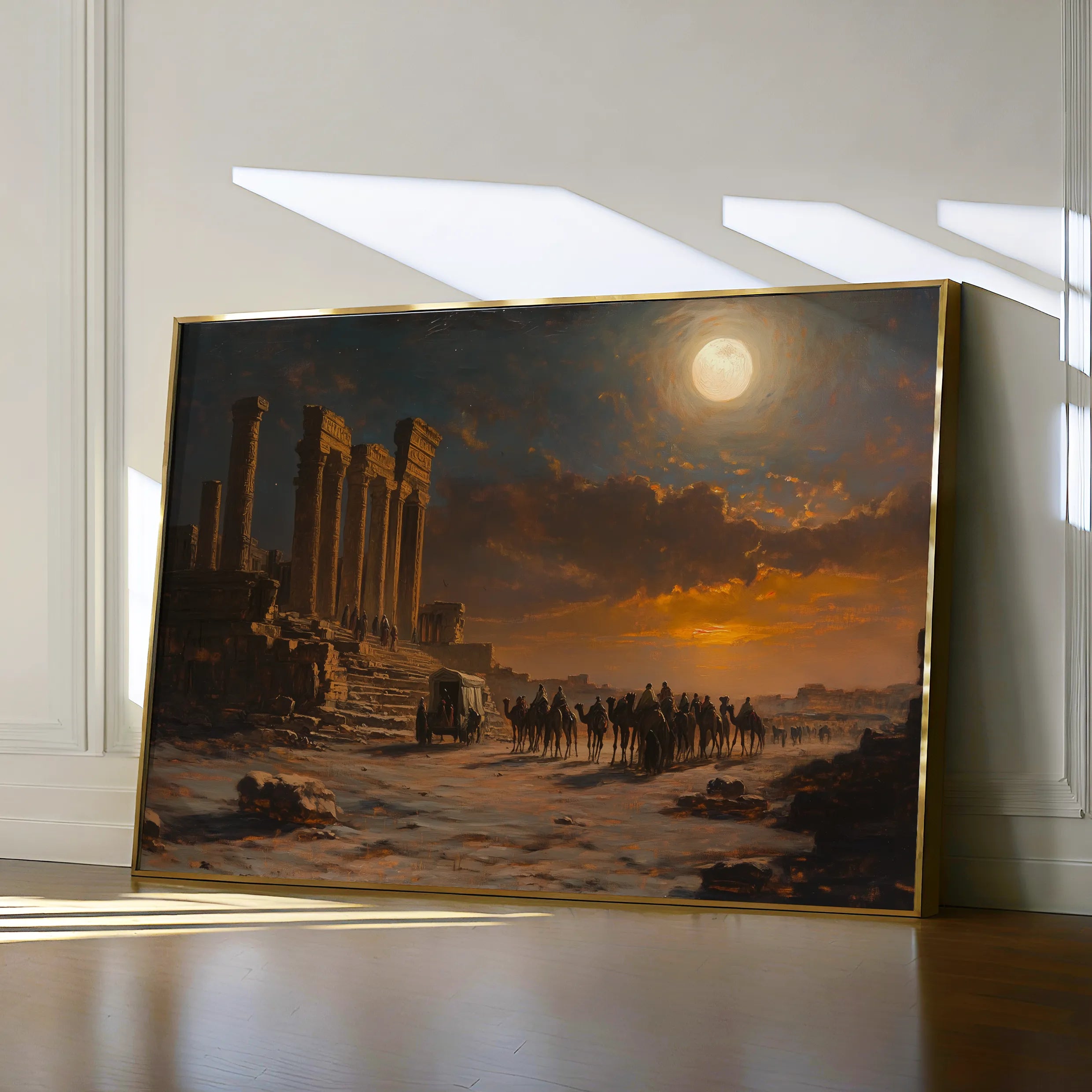 Orientalist 047 Canvas Art 18" x 24" / 45 x 60 cm / Black
