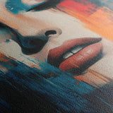Portrait 047 Canvas Art 18" x 24" / 45 x 60 cm / Black