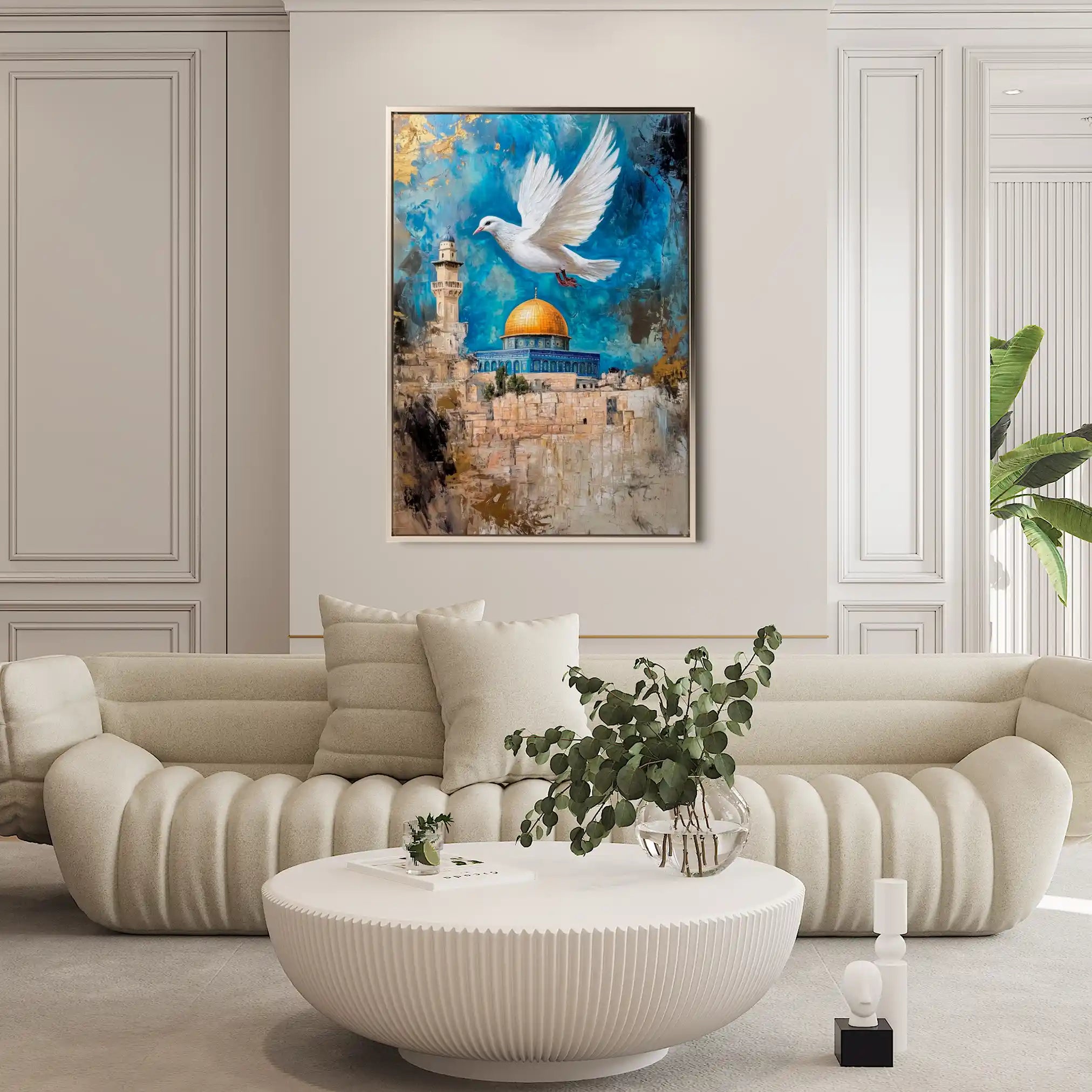 Palestine 047 Canvas Art 60 x 40 cm / Black