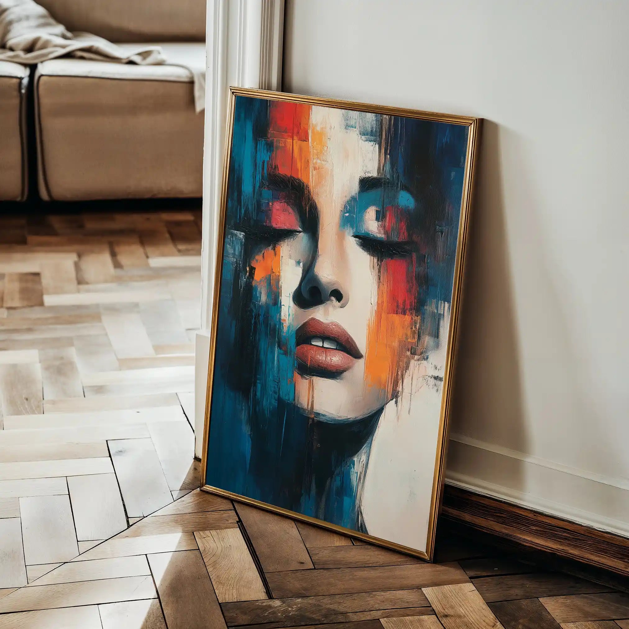 Portrait 047 Canvas Art 60 x 40 cm / Black