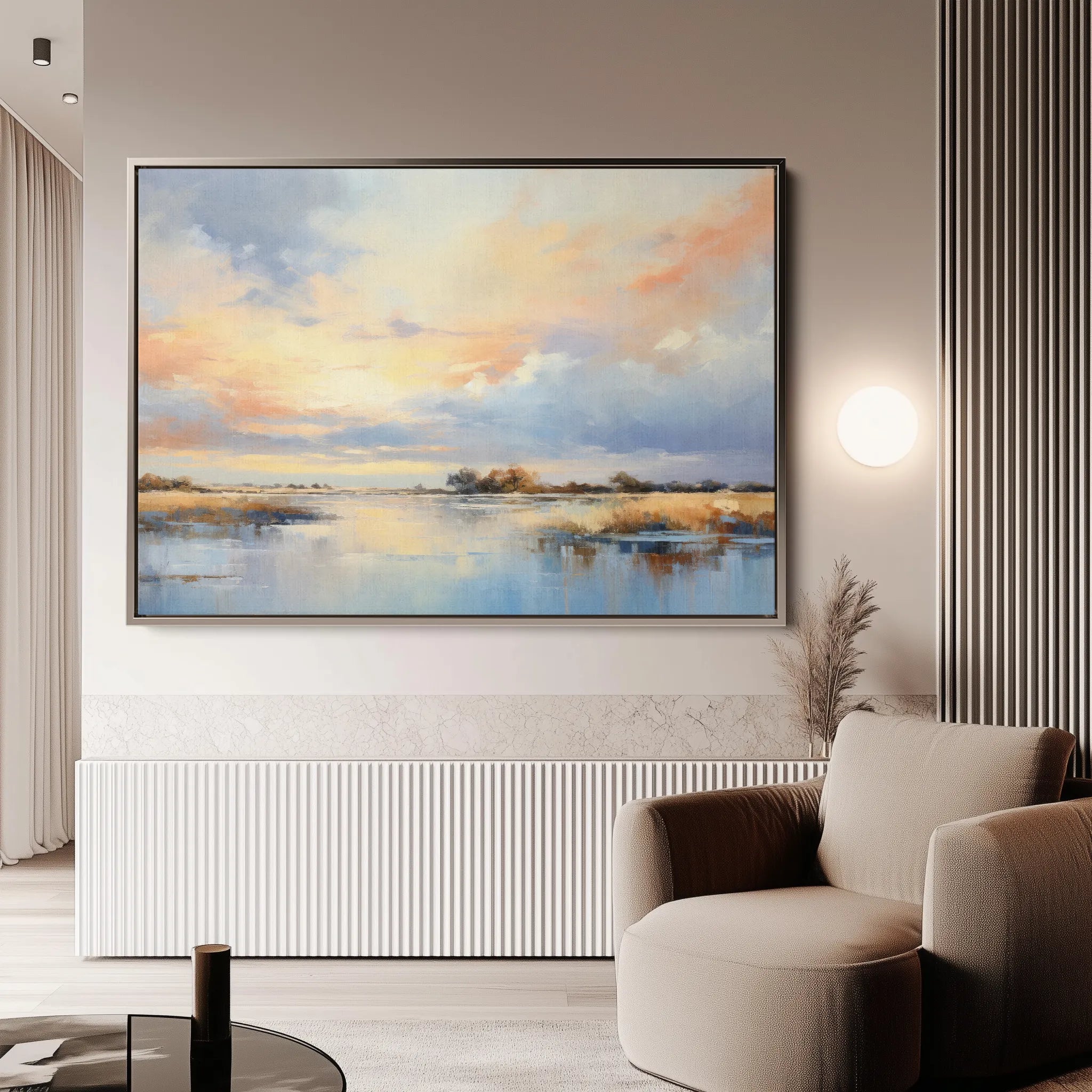 Abstract 048 Canvas Art 18" x 24" / 45 x 60 cm / Black
