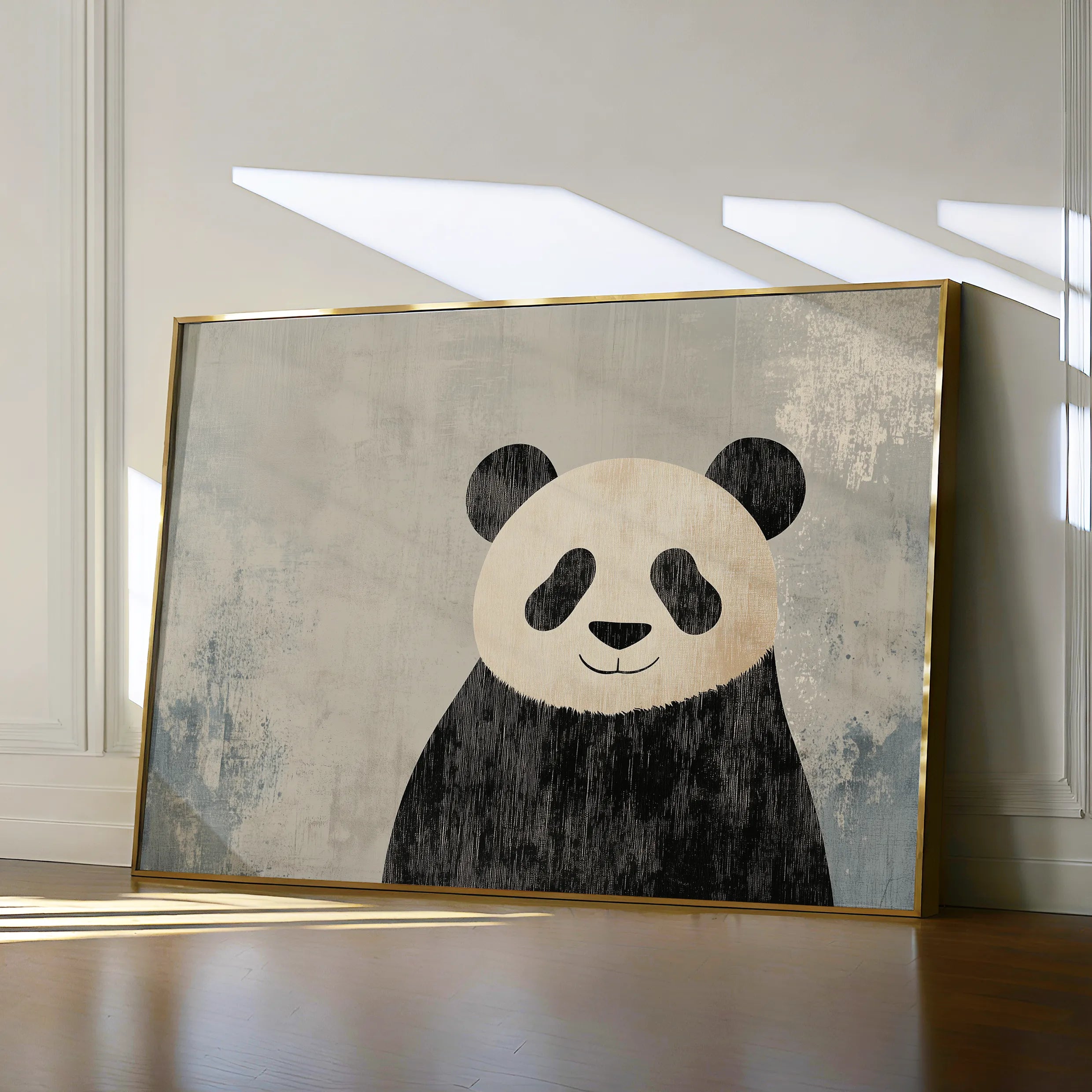 Animals 048 Canvas Art 18" x 24" / 45 x 60 cm / Black