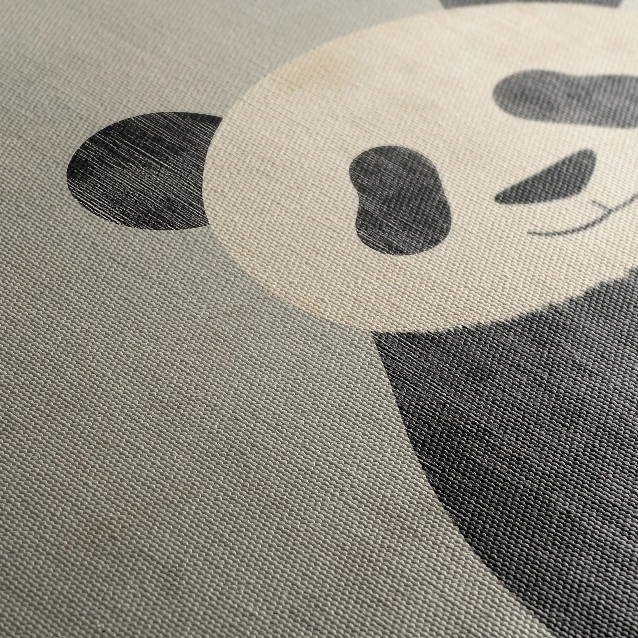 Animals 048 Canvas Art 18" x 24" / 45 x 60 cm / Black