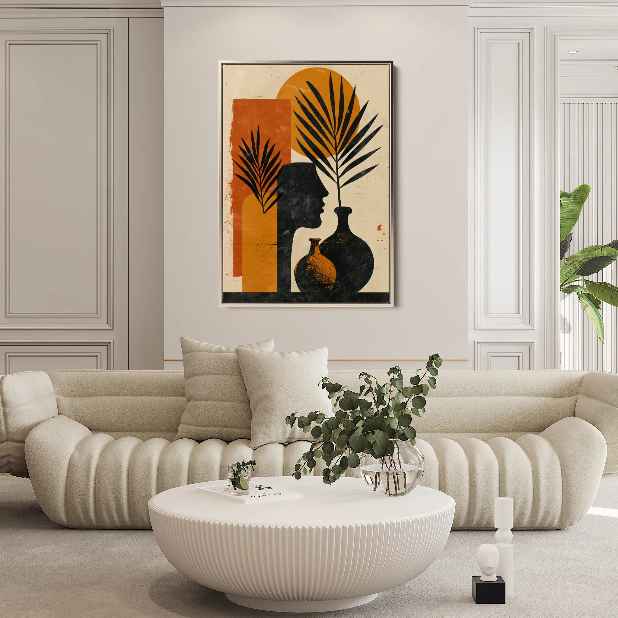 Boho 048 Canvas Art 18" x 24" / 45 x 60 cm / Black